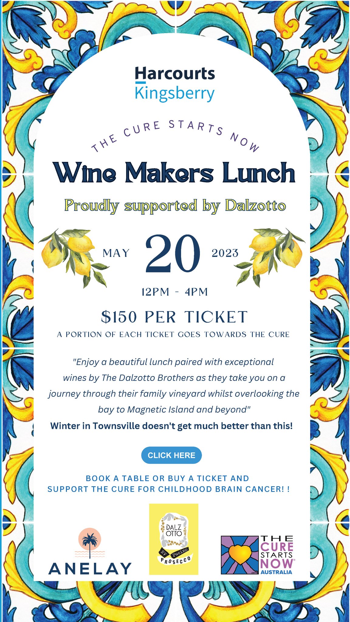 The Cure Starts Now Wine Makers Lunch