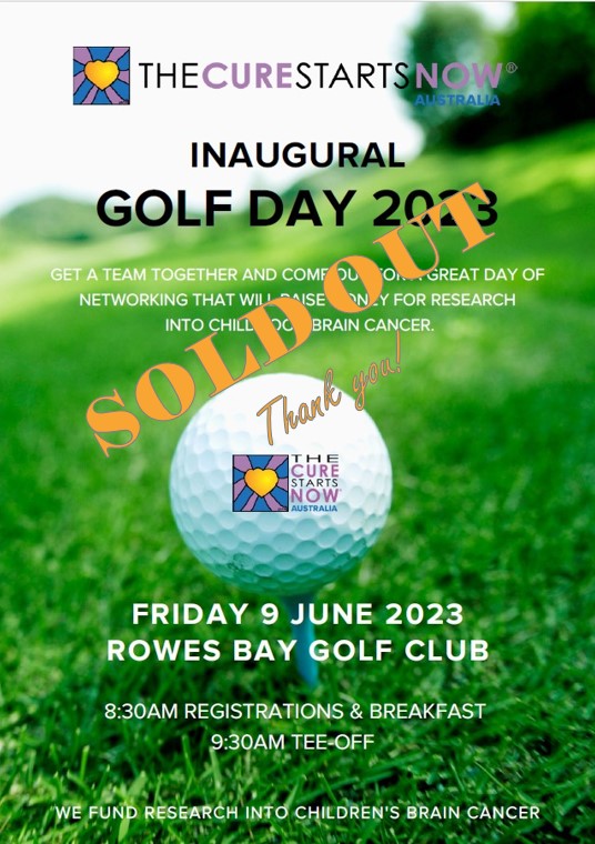 The Cure Starts Now Golf Day - SOLD OUT!